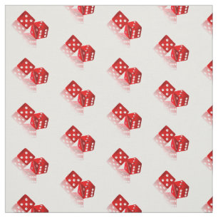 Las Vegas Red Dice Fabric