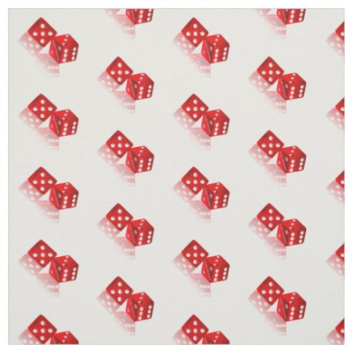 Las Vegas Red Dice Fabric
