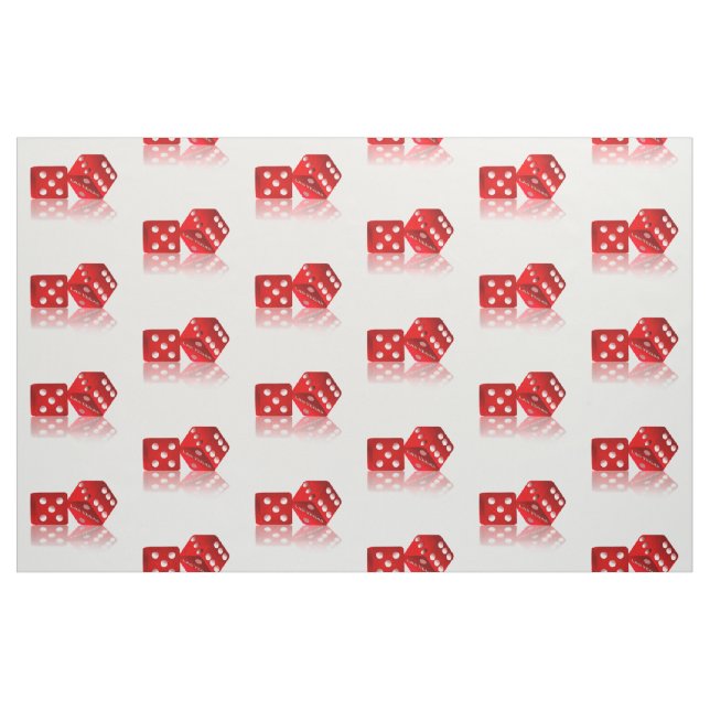 Las Vegas Red Dice Fabric (Yard)