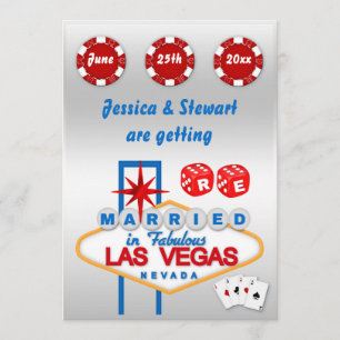 Las Vegas Renewal of Wedding Vows Invitation