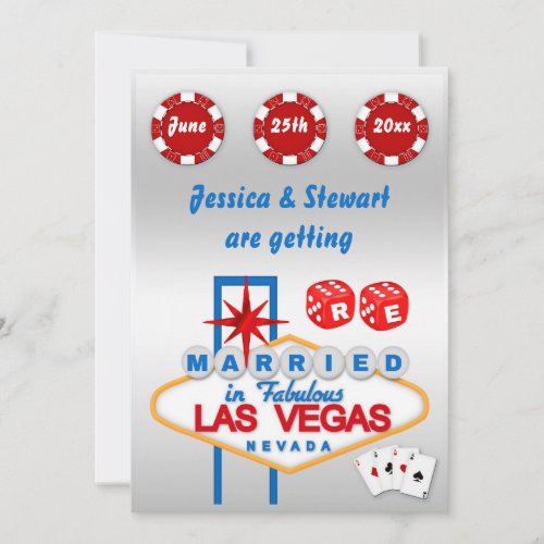 Las Vegas Renewal of  Wedding Vows Invitation