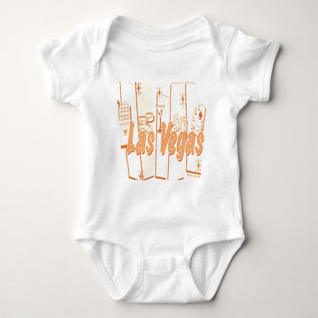 Las Vegas Retro Baby Bodysuit (Front)