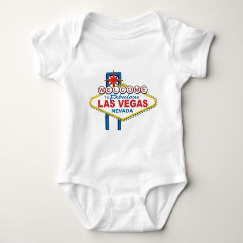 Las Vegas Retro Sign Baby Bodysuit