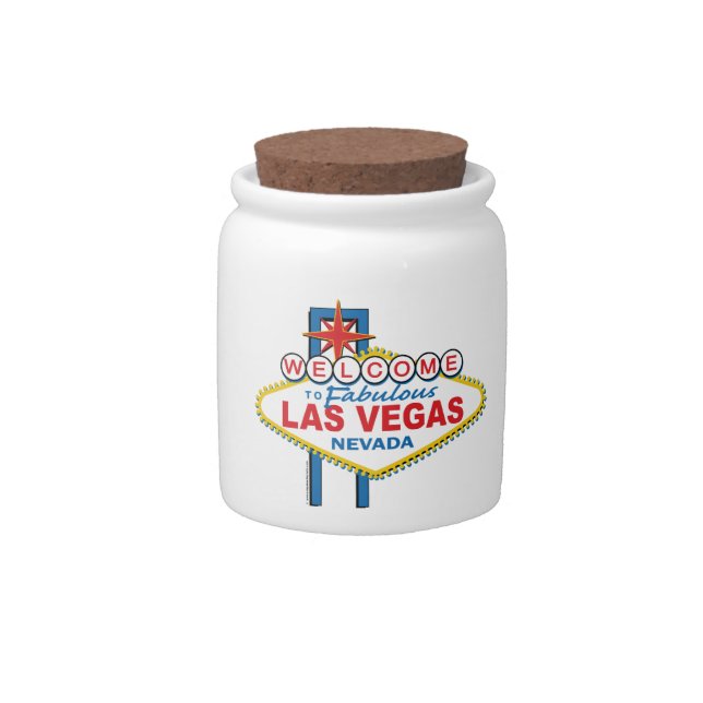 Las Vegas Retro Sign Candy Jar (Front)