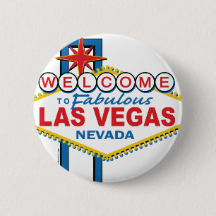 Las Vegas Retro Sign Pinback Button