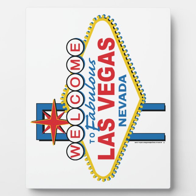 Las Vegas Retro Sign Plaque (Front)