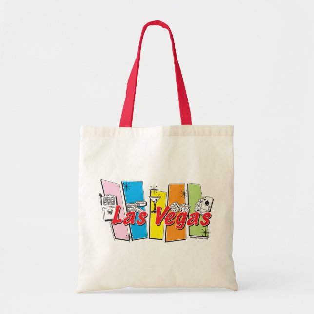 Las-Vegas-Retro Tote Bag (Front)