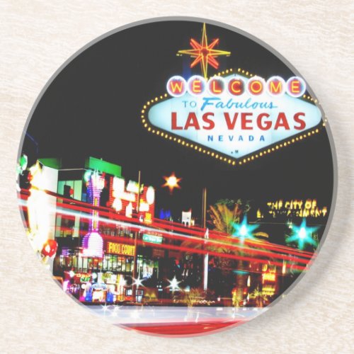 Las Vegas Sandstone Drink Coaster