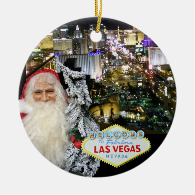 Las Vegas Santa Clause Ornament (Front)