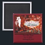 Las Vegas Save the Date 2 Inch Magnet<br><div class="desc">You're Invited Las Vegas Wedding Magnet
Save the Date
add date and names</div>