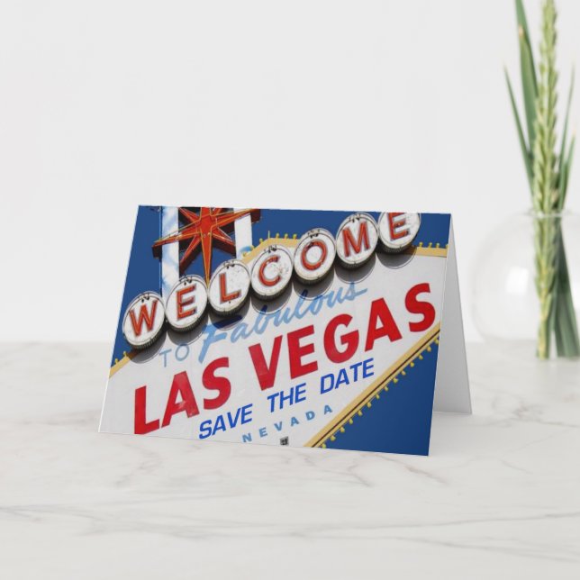 Las Vegas SAVE THE DATE Card (Front)