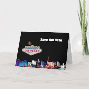 Las Vegas Save the Date Card with LV Logo