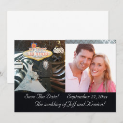 Las Vegas Save The Date Custom Invitation Zazzle