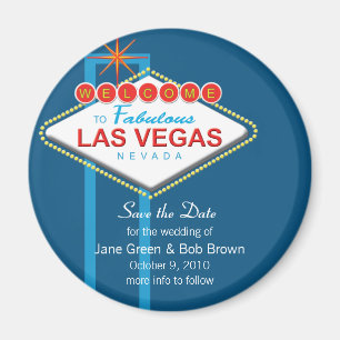 Las Vegas Save The Date Magnet