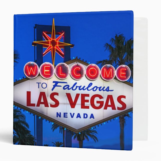 Las Vegas Sign 3 Ring Binder (Front/Inside)