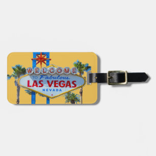 Las Vegas Sign Bag Tag gold