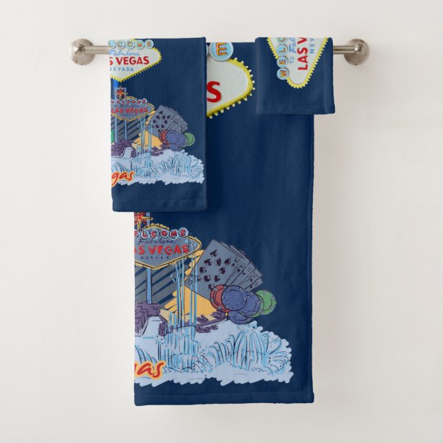 Las Vegas Sign Bath Towel Set (Insitu)