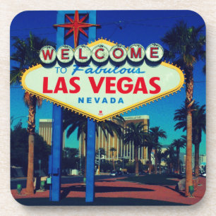 Las Vegas Sign Beverage Coaster