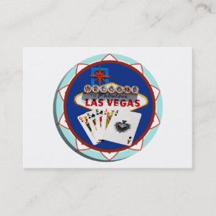 Las Vegas Sign & Cards Poker Chip