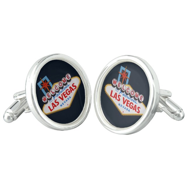 Las Vegas Sign Cufflinks (Angled)