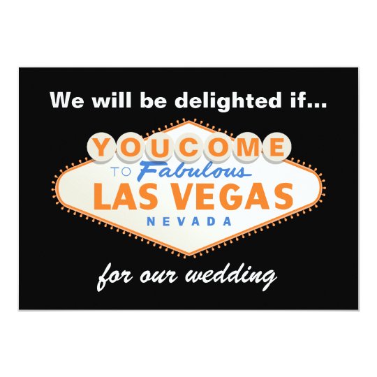 Las Vegas Sign Destination Wedding Invitation Zazzle Las Vegas Sign Destination Wedding Invitation