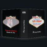 Las Vegas sign destination wedding photo binder<br><div class="desc">Las Vegas sign destination wedding photo binder,  featuring the famous neon sign and the text “Welcome to Fabulous Las Vegas,  Nevada”,  sometimes adjusted to suit wedding needs. Some elements courtesy of anasofiapaixao.</div>