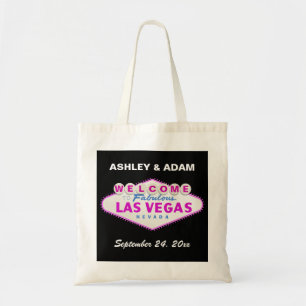 Las Vegas sign destination wedding welcome bag