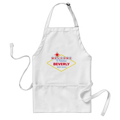 Las Vegas Sign Funny Adult Apron