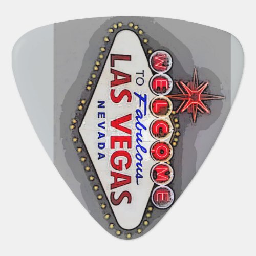 Las Vegas Sign Guitar Pick