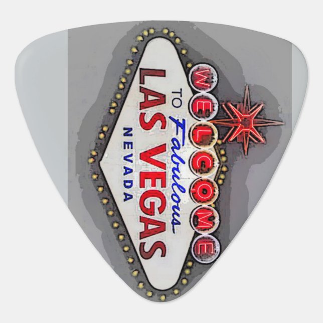 Las Vegas Sign Guitar Pick (Front)