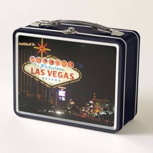 Las Vegas Sign Metal Lunch Box