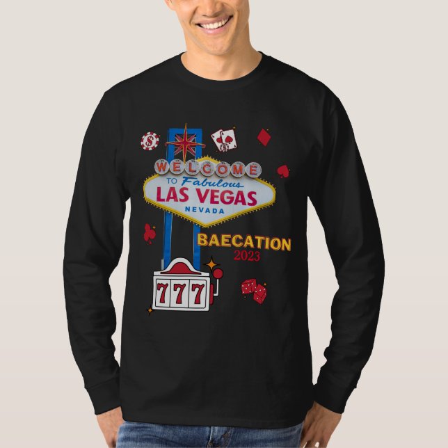 Las Vegas Sign Nevada Baecation Group Matching  T-Shirt (Front)
