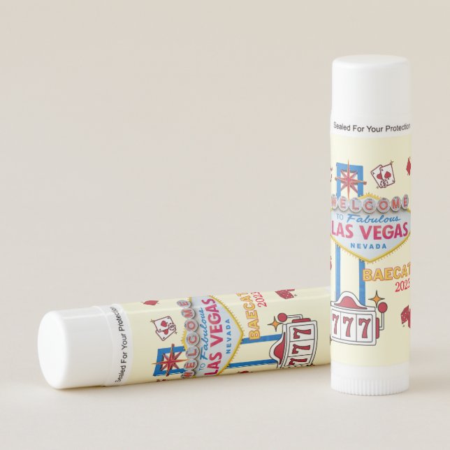 Las Vegas Sign Nevada Baecation  Lip Balm (Front)