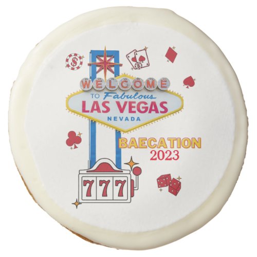 Las Vegas Sign Nevada Baecation  Sugar Cookie