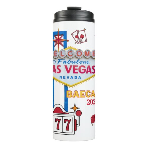Las Vegas Sign Nevada Baecation Thermal Tumbler