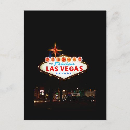 Las Vegas Sign Save The Date Wedding Picture Card