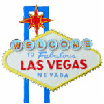 Las Vegas Sign Statuette<br><div class="desc">A fun Las Vegas photo sculpture for anyone with special anniversaries from this famous destination or any gambling fan.</div>