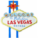 Las Vegas Sign Statuette<br><div class="desc">Welcome to fabulous Las Vegas Nevada - the neon sign that's been greeting tourists driving in on the south end of the famous boulevard - a.k.a. The Strip</div>