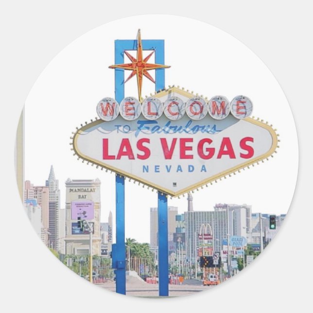 Las Vegas Sign Sticker (Front)