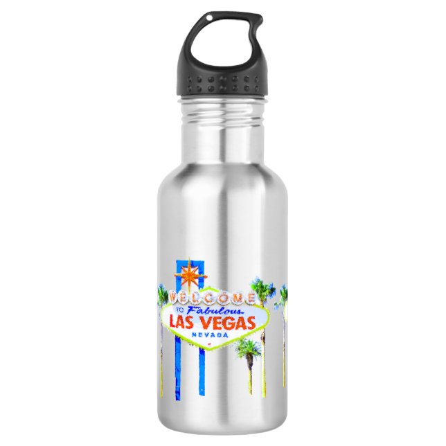 Las Vegas Sign Water Bottle (Front)
