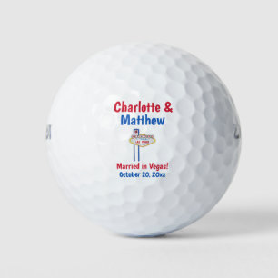 Las Vegas Sign Wedding Favor Golf Balls