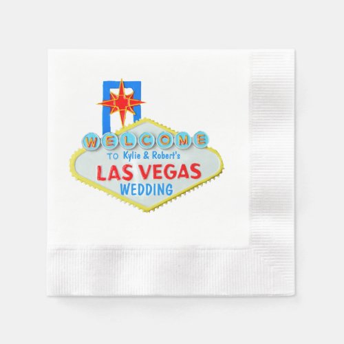 Las Vegas Sign Wedding Napkins