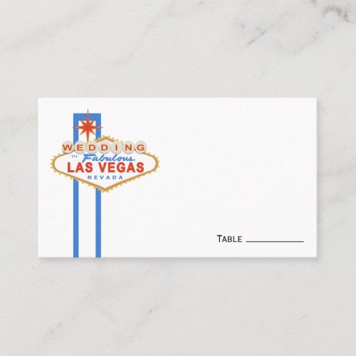 Las Vegas Sign Wedding Place Cards