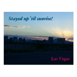 Las Vegas Silhouette - Post Card