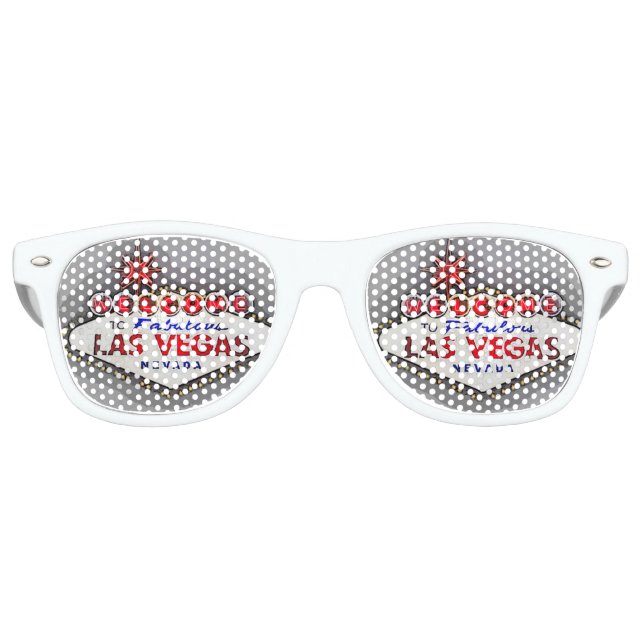 Las Vegas silver gray Retro Sunglasses (Front)