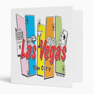 Las-Vegas-Sin-City 3 Ring Binder