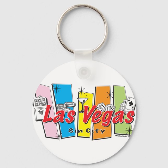 Las-Vegas-Sin-City Keychain (Front)