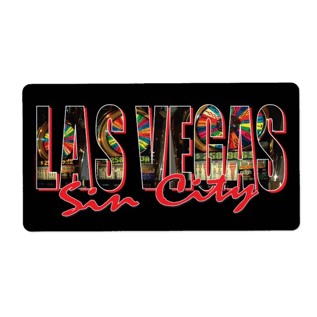 Las Vegas Sin City Label (Front)