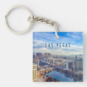 Las Vegas Skyline at Night Keychain