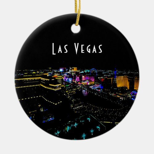 Las Vegas Skyline  Ceramic Ornament